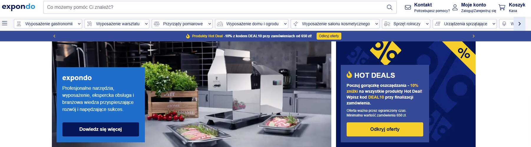 Strona internetowa sklepu