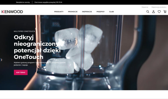Kenwood - strona internetowa sklepu