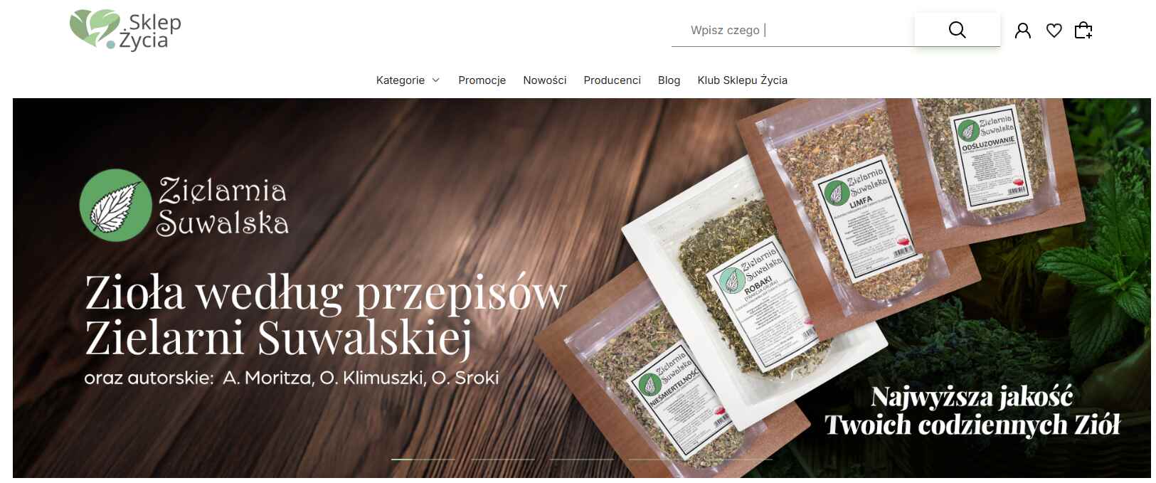 Strona internetowa sklepu