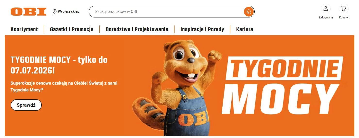 Strona internetowa sklepu