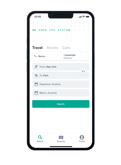 Telefon z aplikacją na ekranie