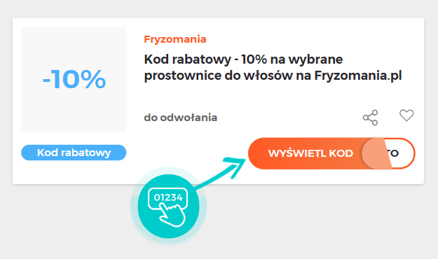 Przykład kodu rabatowego dla Fryzomania