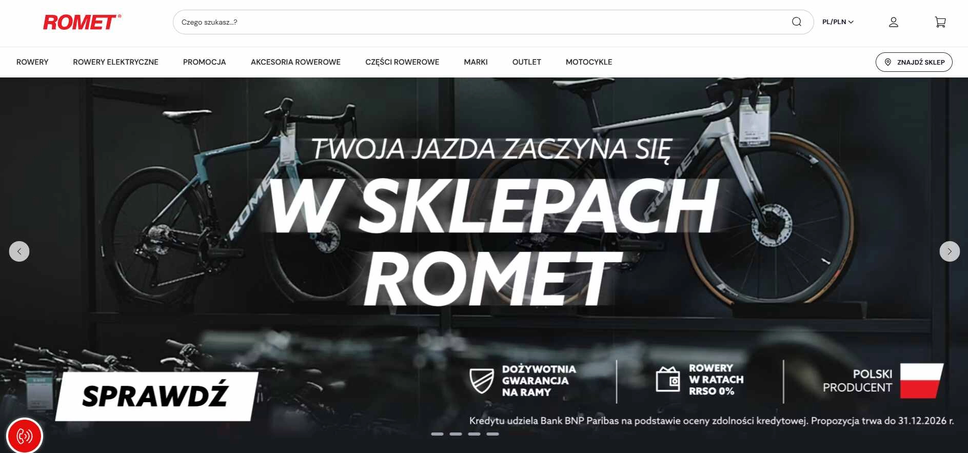 Strona internetowa sklepu