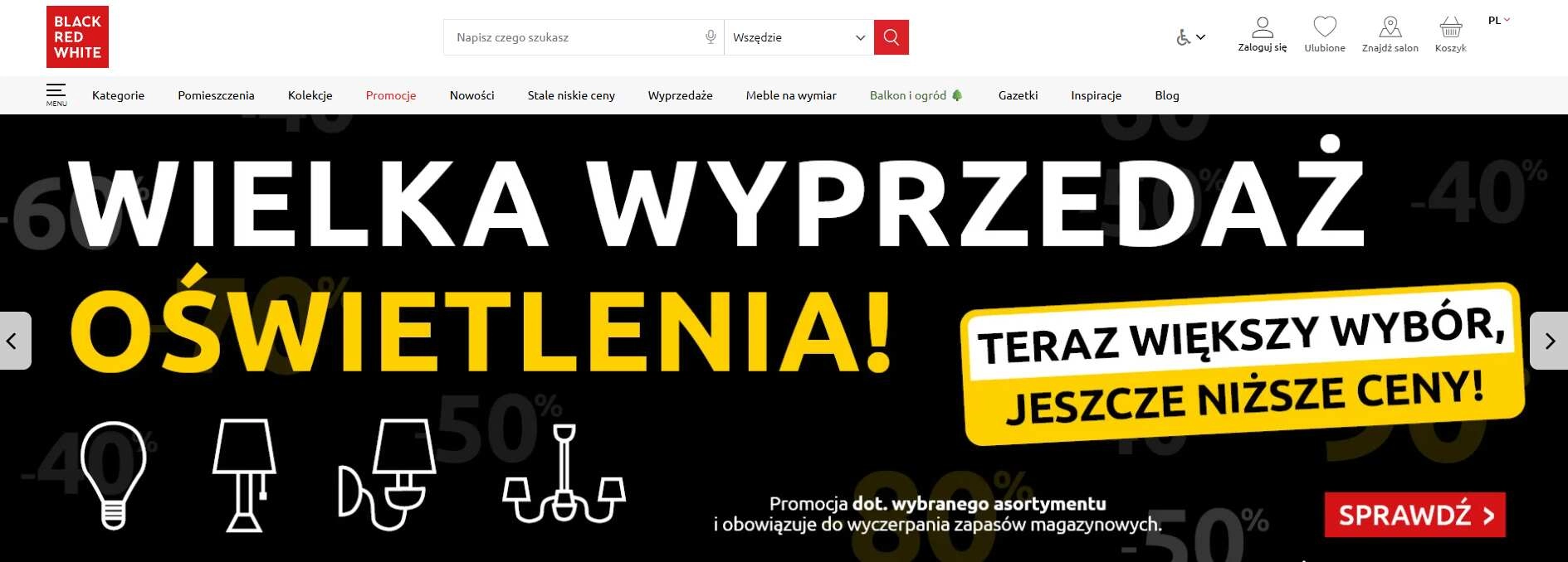 Strona internetowa sklepu