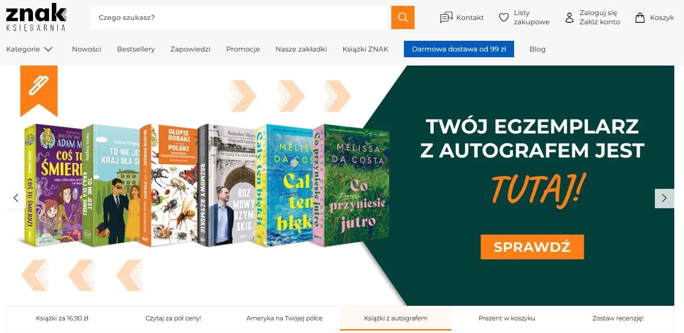 Strona internetowa sklepu