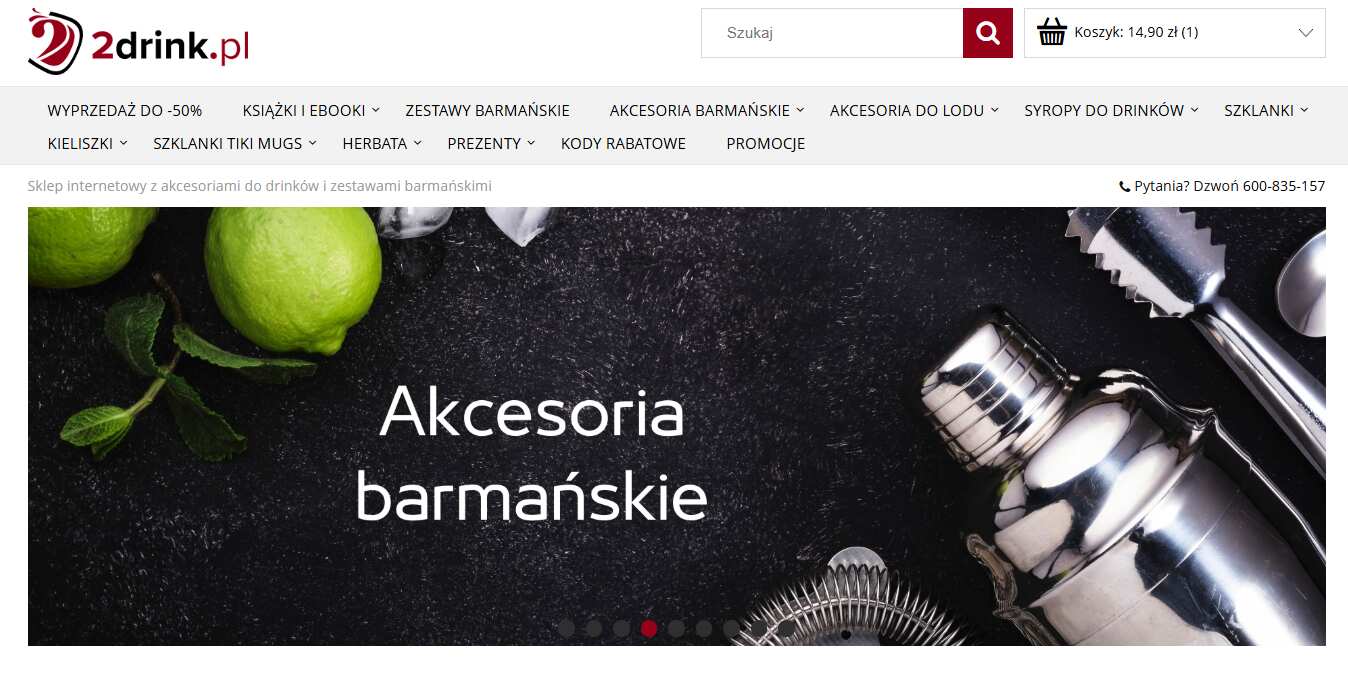 2drink - strona internetowa sklepu