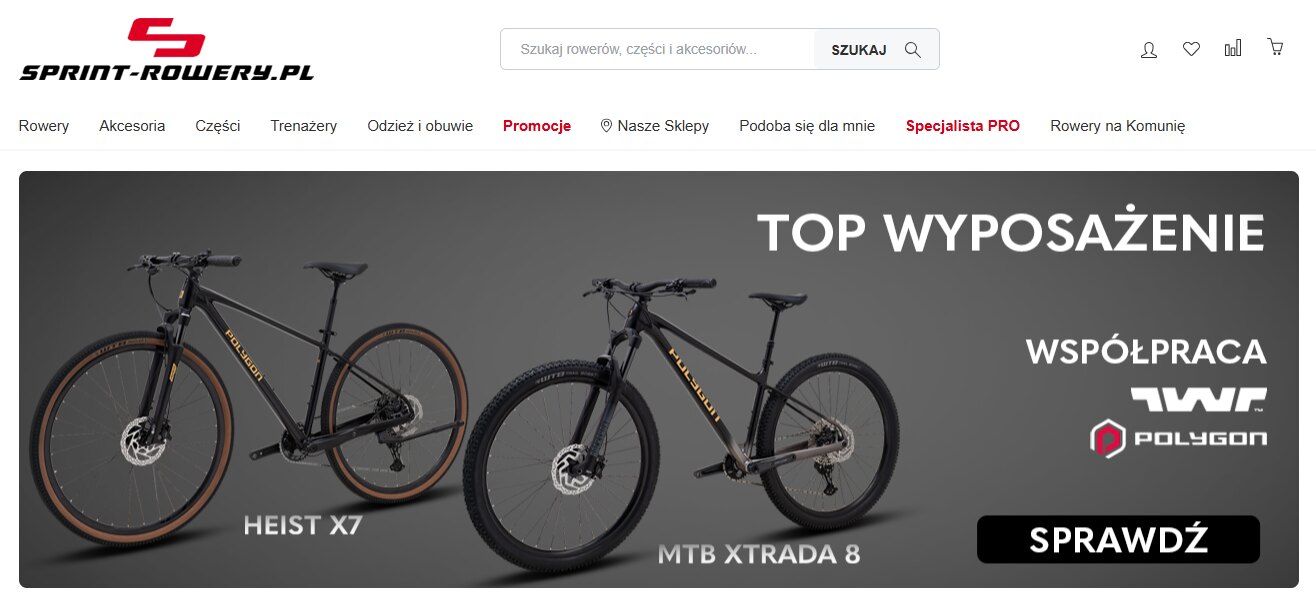 Strona internetowa sklepu