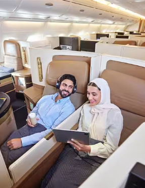 Etihad - kabiny