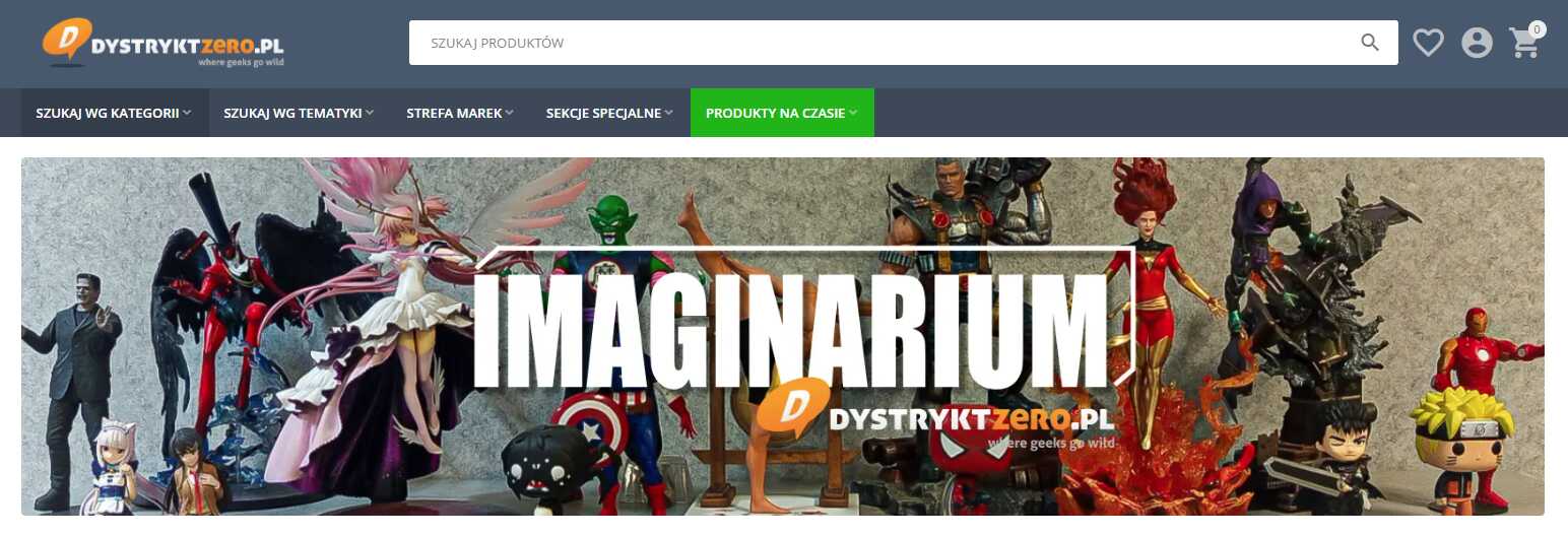 Dystrykt Zero - strona internetowa sklepu