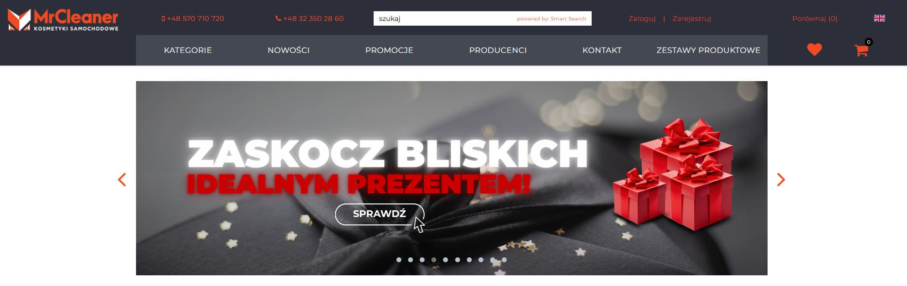 Strona internetowa sklepu