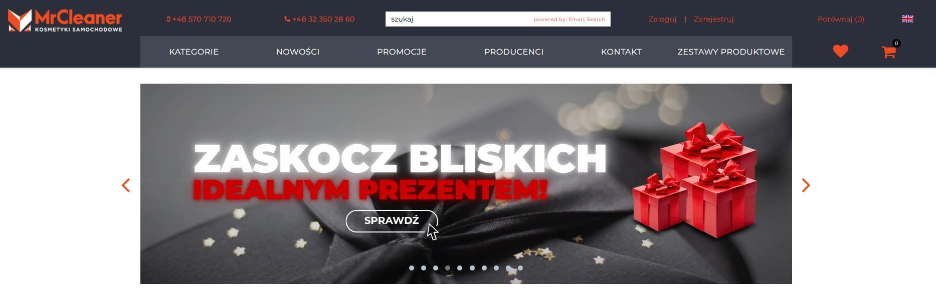 Strona internetowa sklepu