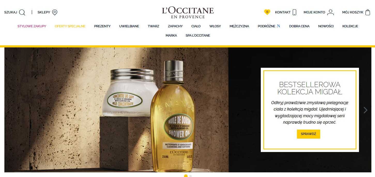 Loccitane - strona internetowa sklepu