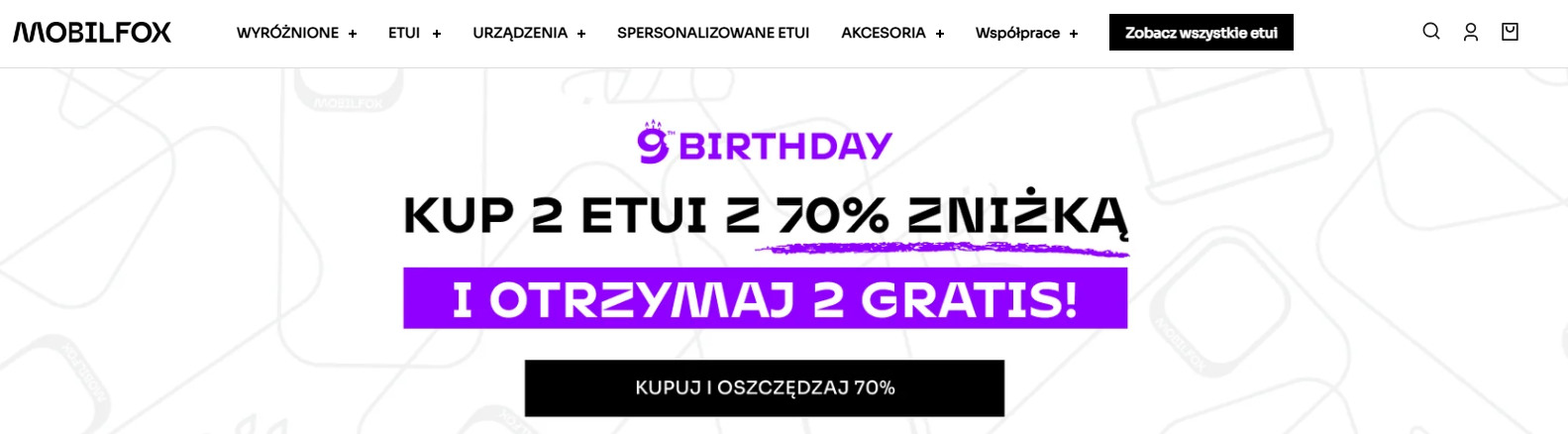 Mobilfox - strona internetowa sklepu