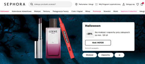 Sephora - strona internetowa sklepu