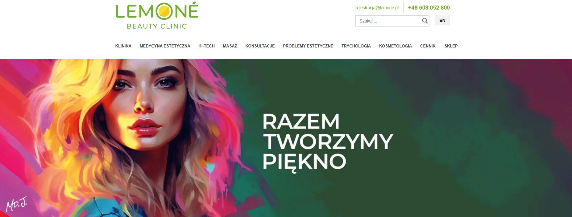 Strona internetowa sklepu