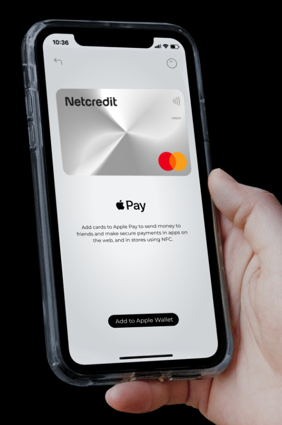 Aplikacja z kartą kredytową do płacenia zbliżeniowego na ekranie telefonu