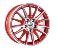 Czerwone felgi do Forda Fiesty