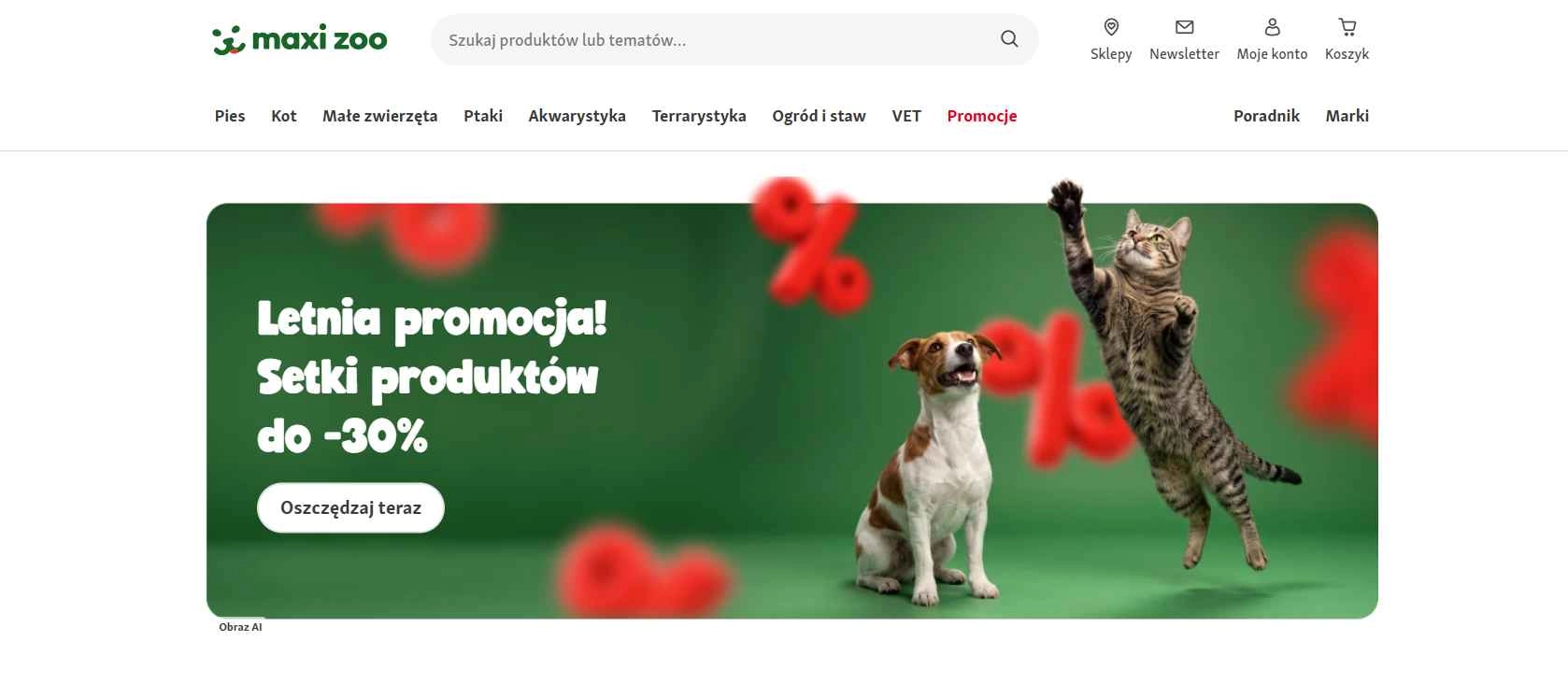 Strona internetowa sklepu