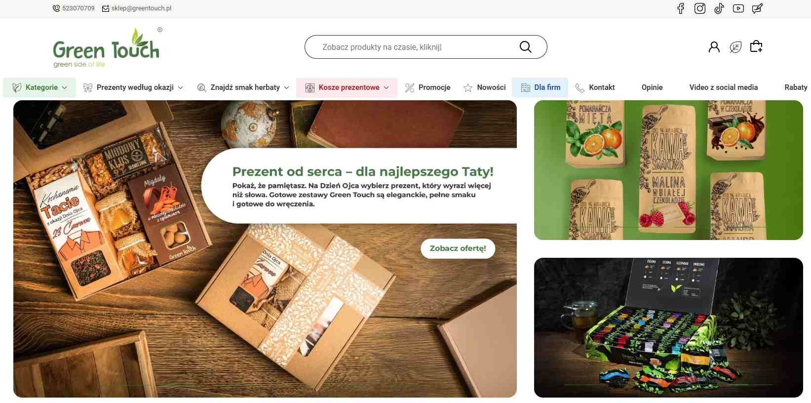 Green touch - strona internetowa sklepu