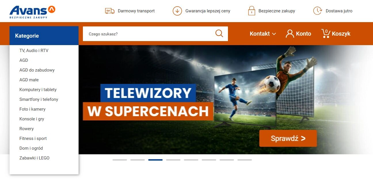 Strona internetowa sklepu