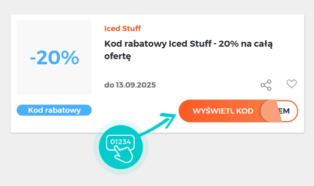 Przykład kodu rabatowego dla Iced Stuff