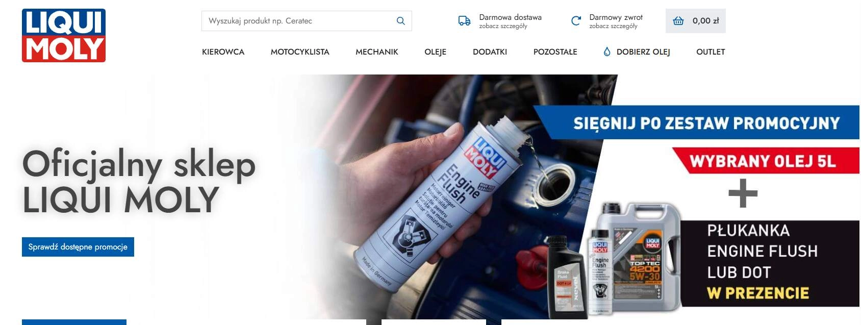 Strona internetowa sklepu