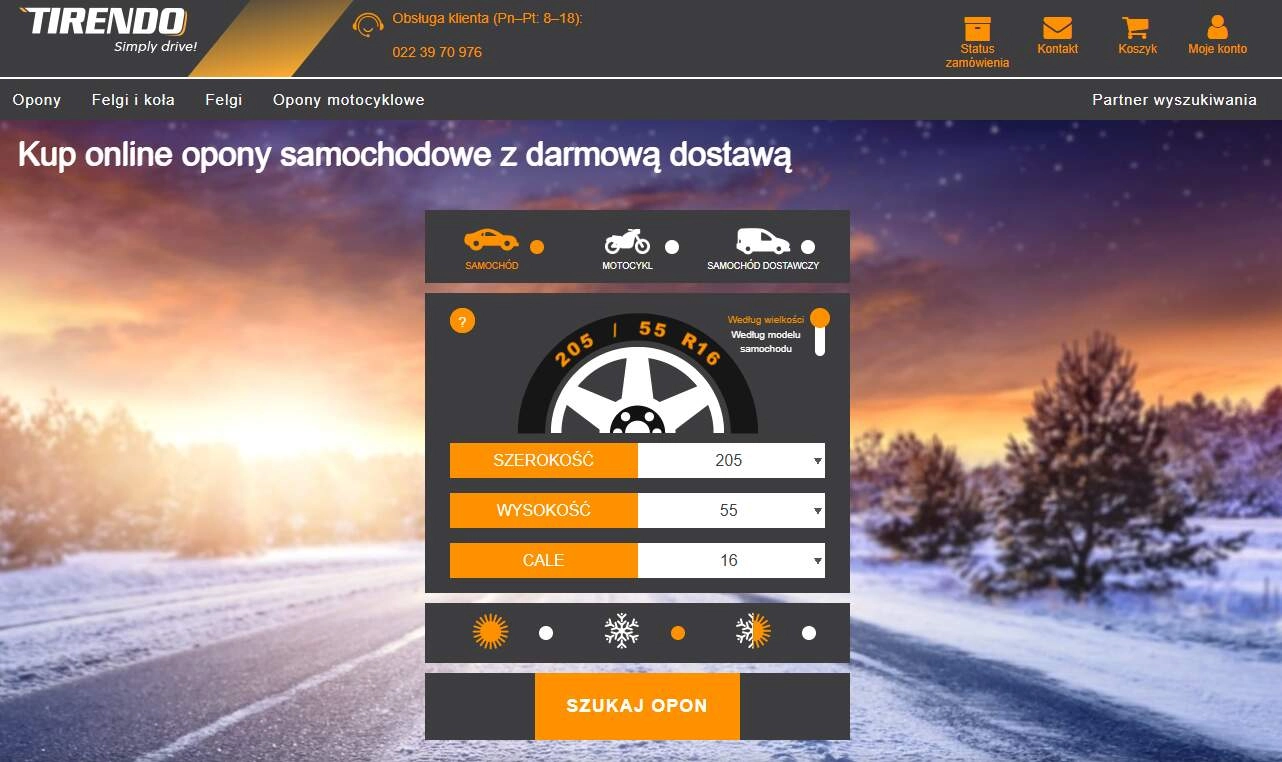 Strona internetowa sklepu