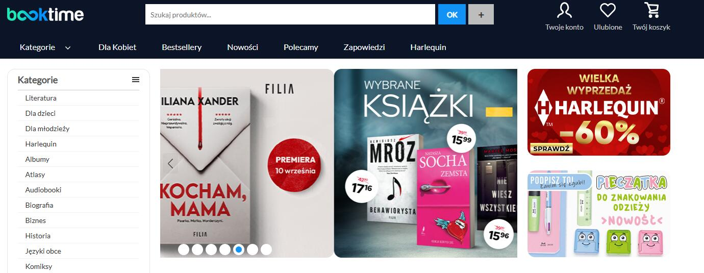 Strona internetowa sklepu