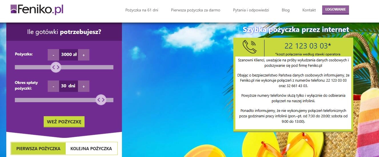 Strona internetowa platformy