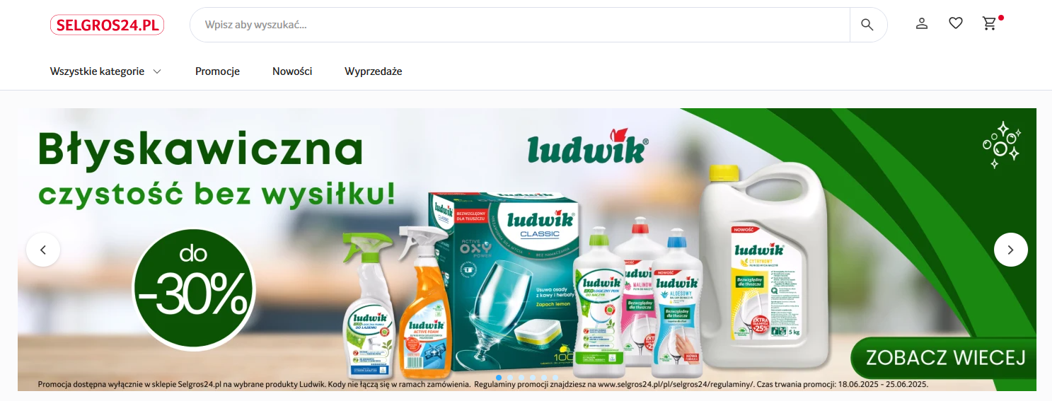 Selgros24 - strona internetowa sklepu