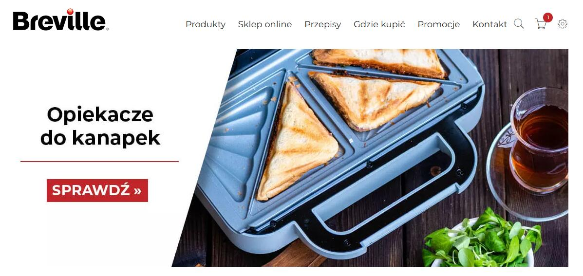 Breville - strona internetowa sklepu