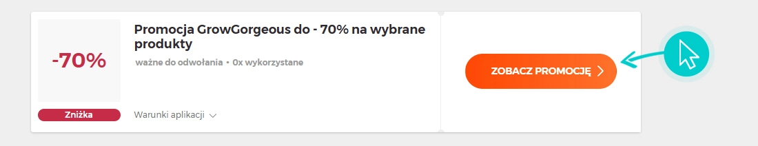 Instrukcja jak wpisać kod rabatowy w koszyku zakupownym Grow Gorgeous