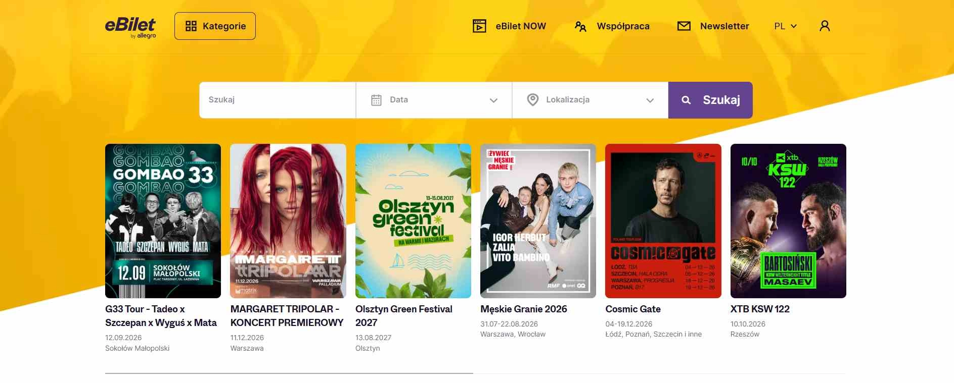 Strona internetowa sklepu