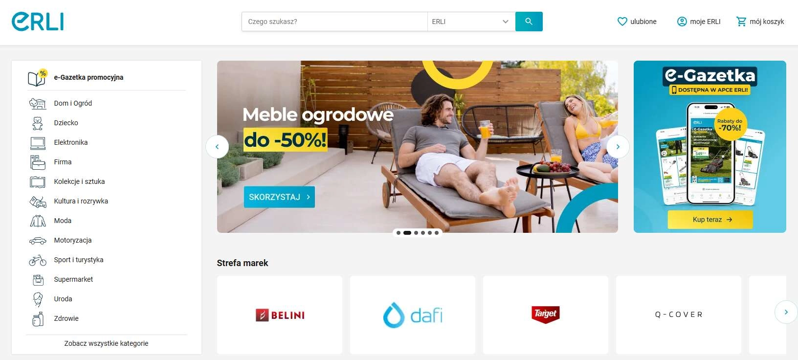 Strona internetowa sklepu