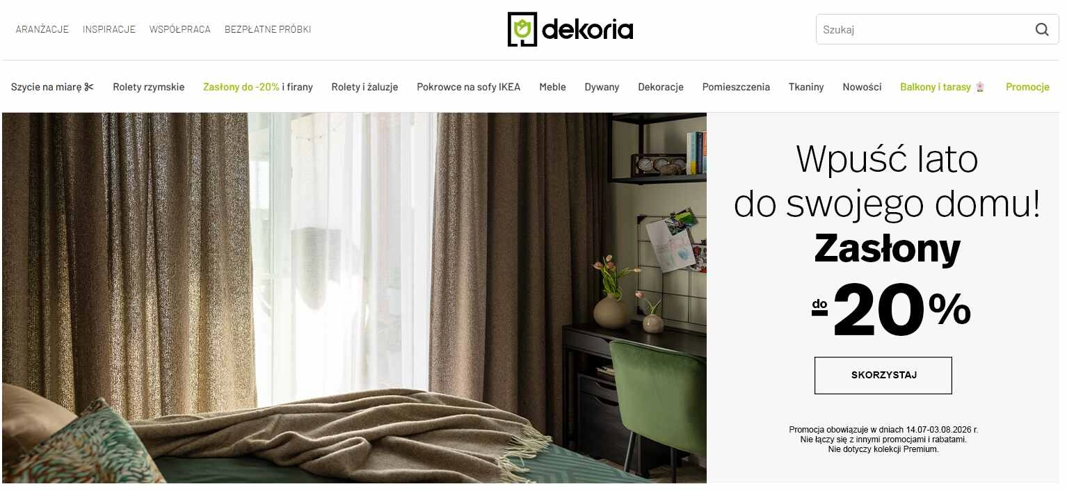 Strona internetowa sklepu