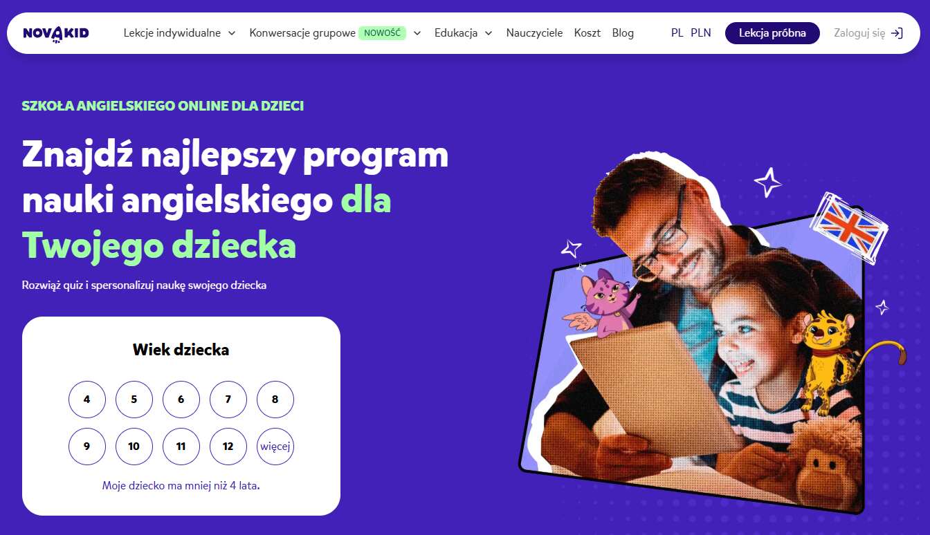 Novakid - strona internetowa