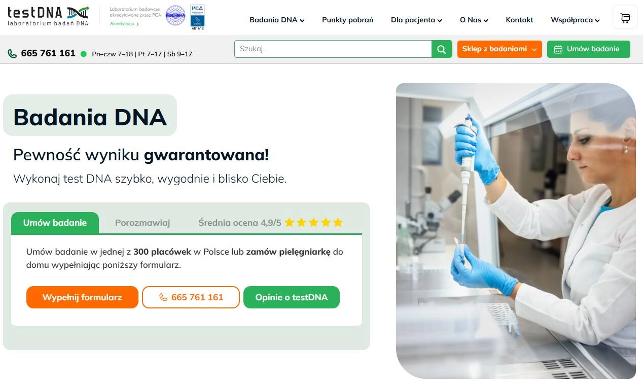 Strona internetowa sklepu