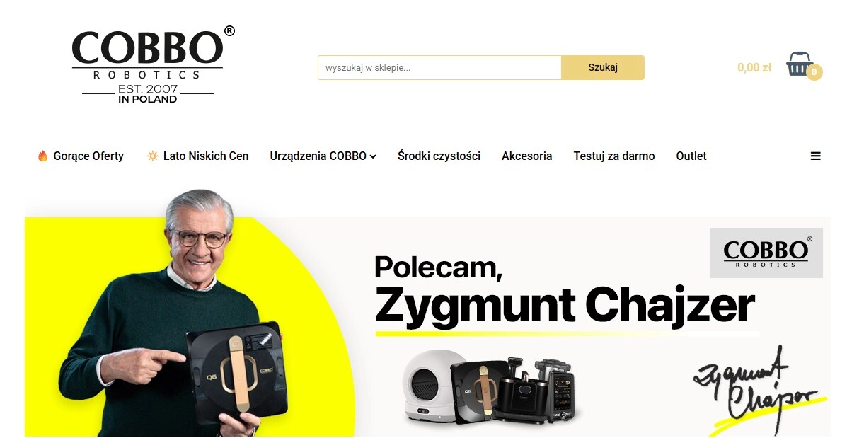 Strona internetowa sklepu