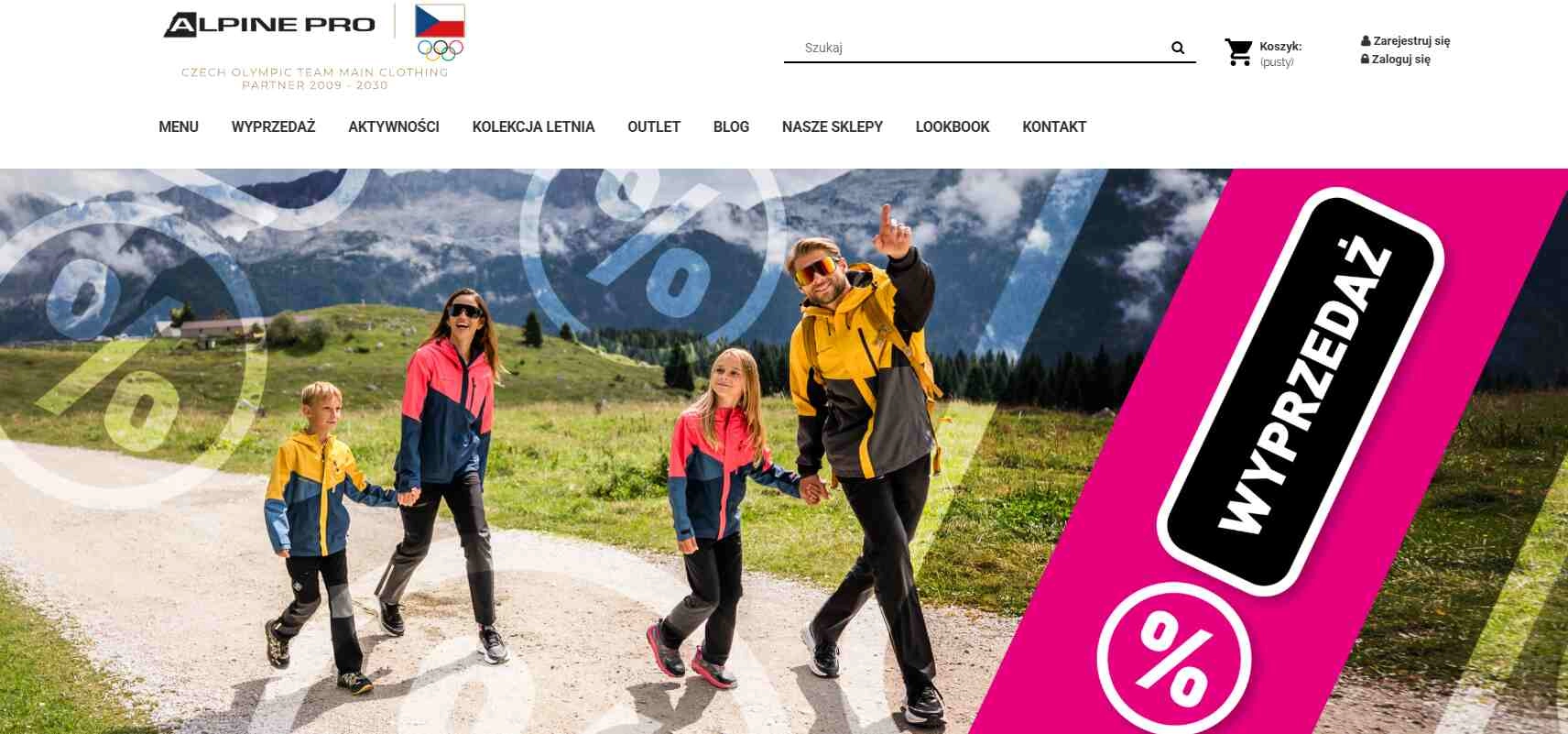 Strona internetowa sklepu