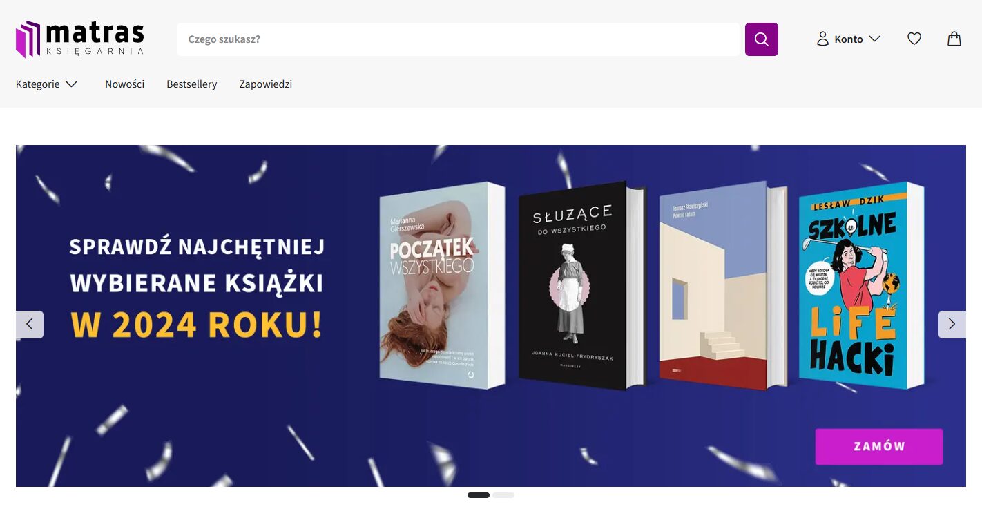 Matras - strona internetowa sklepu