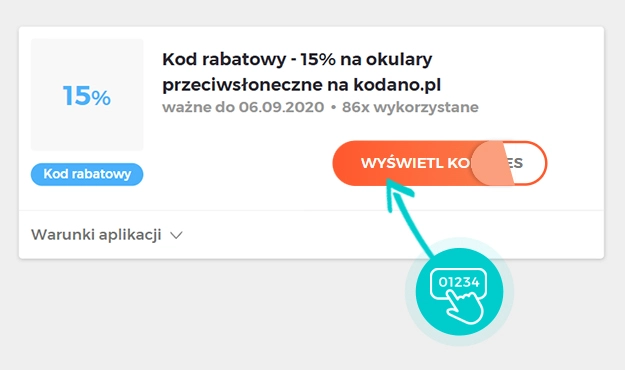 Przykład kodu rabatowego dla Kodano
