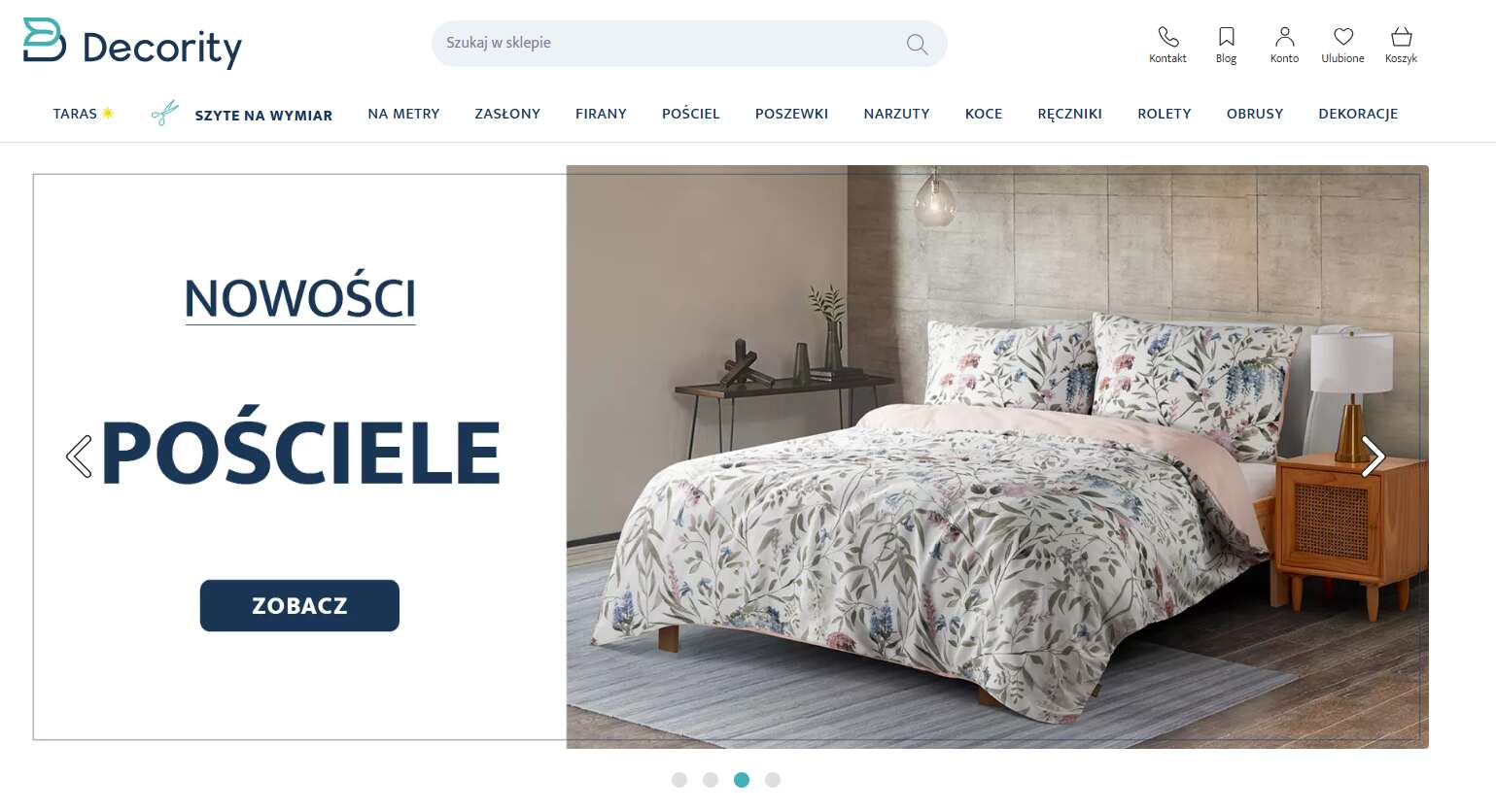 Strona internetowa sklepu