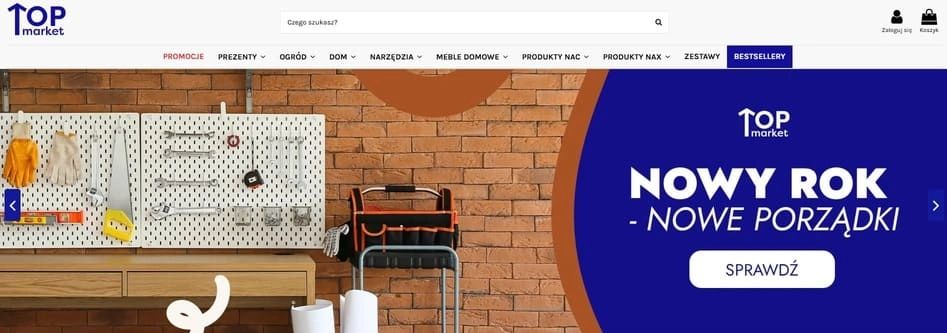 Strona internetowa sklepu