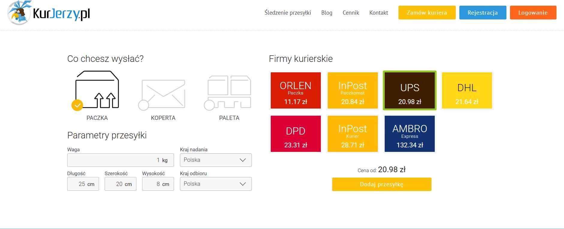 Strona internetowa sklepu