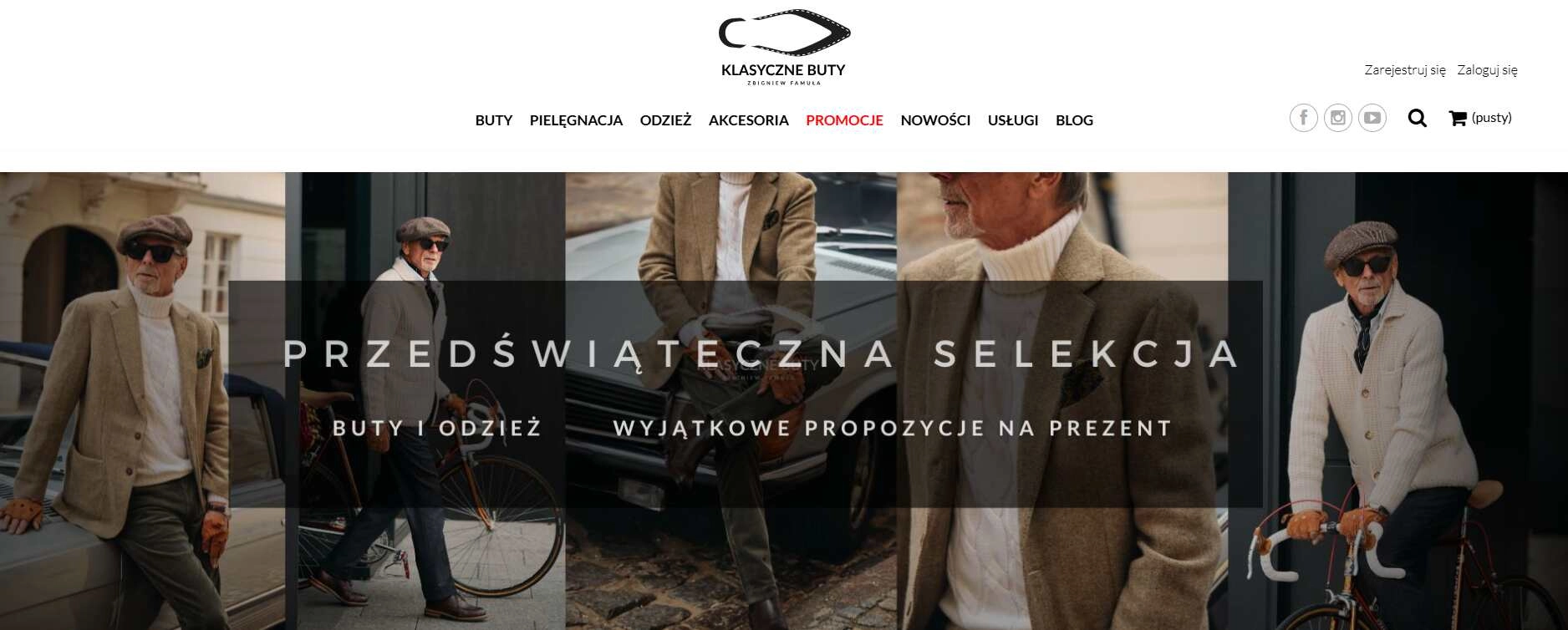 Strona internetowa sklepu