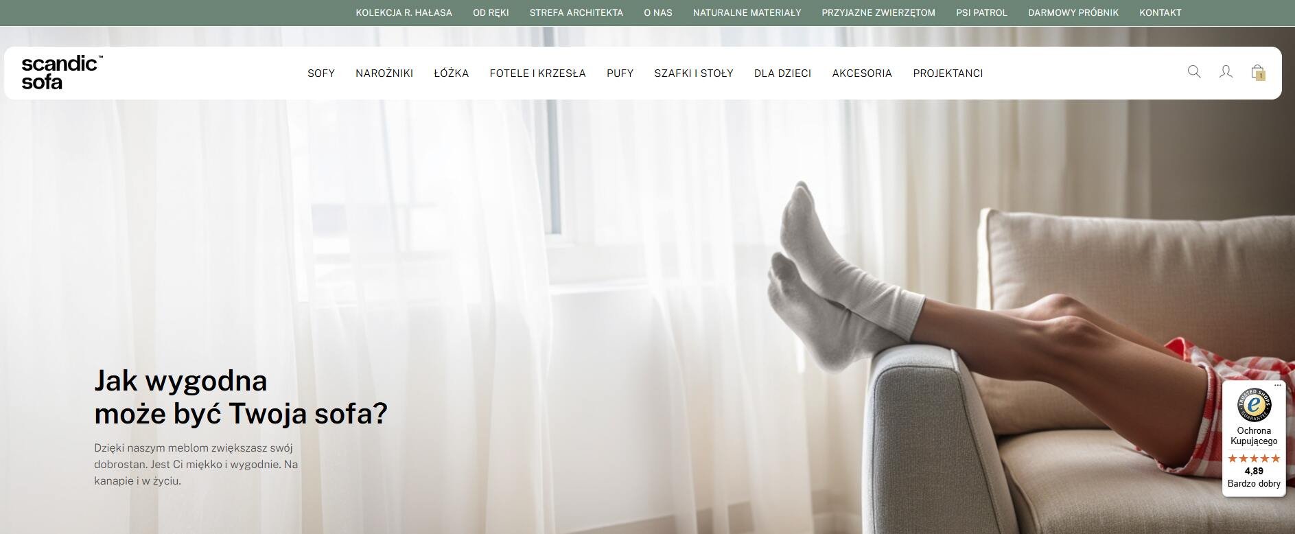 Scandicsofa - strona internetowa sklepu
