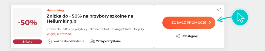 Jak używać promocji HeliumKing