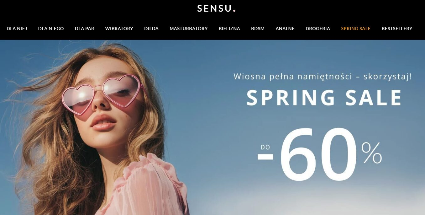 Sensu - strona internetowa sklepu