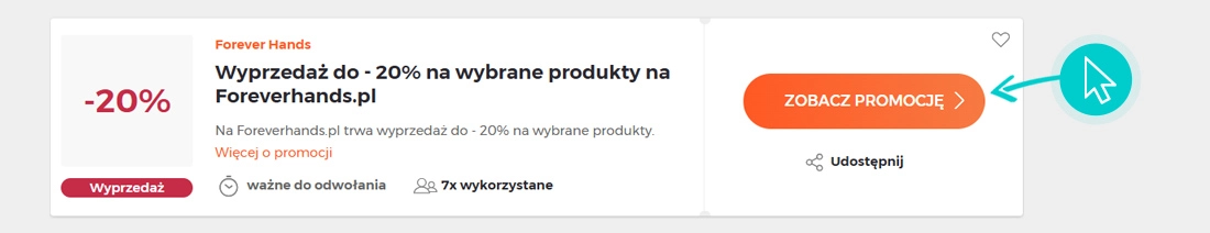 Jak używać promocji Forever Hands
