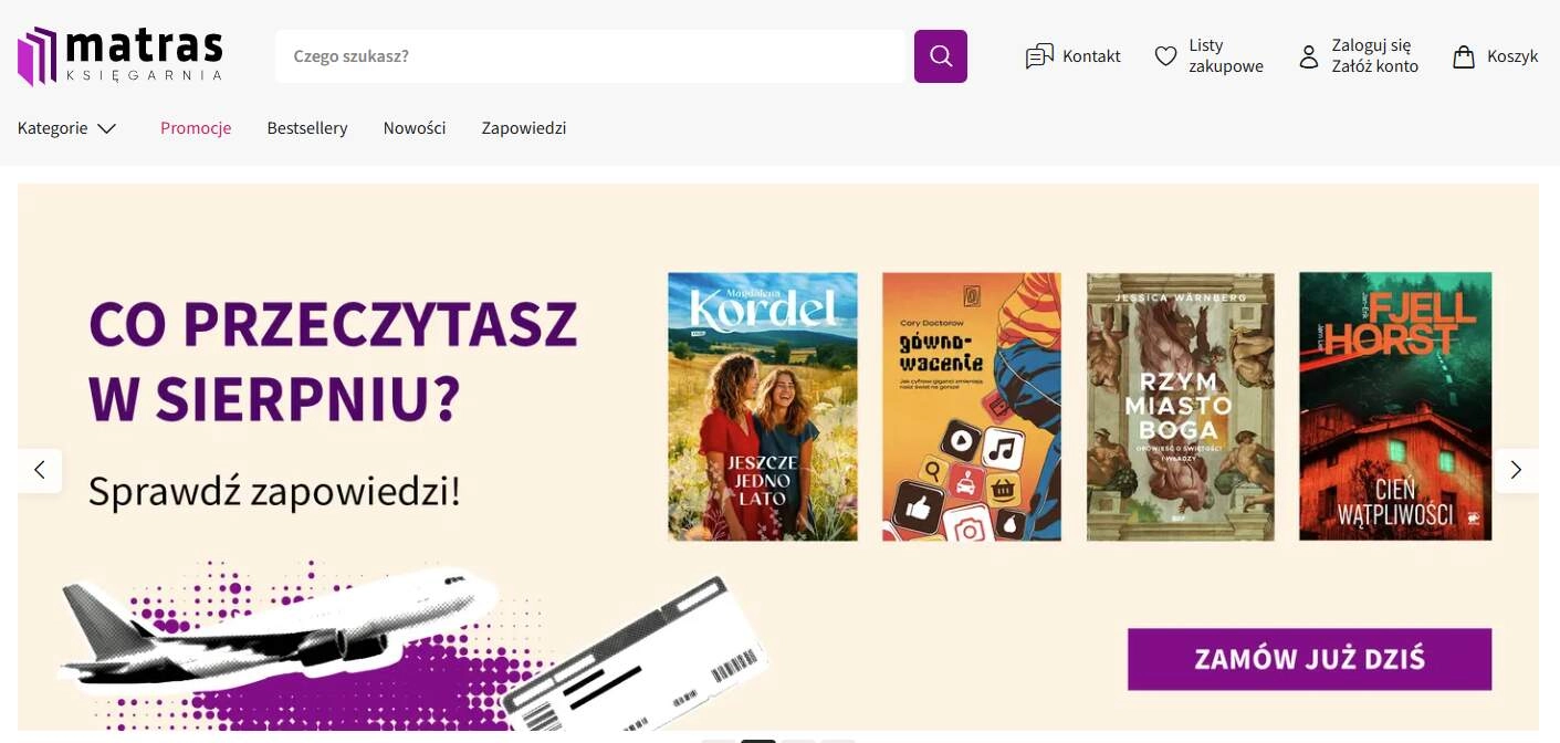 Strona internetowa sklepu
